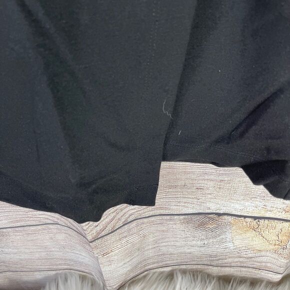 Cabi Black Asymmetrical Faux Wrap Skirt Sz 2 - Picture 8 of 9